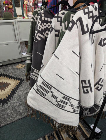 antique mall findings - various ponchos